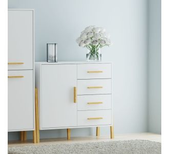 Μπουφές Belle Λευκό 102.5x41x91cm AlphaB2B |  Μπουφέδες στο espiti