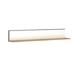 Ράφι Επιτοίχιο Palmor Χρυσό Δρυς-Λευκό 150x23.5x24.5cm AlphaB2B |  Ραφιέρες τοίχου στο espiti
