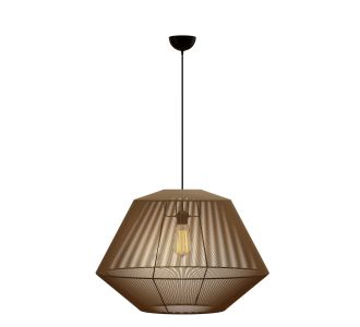 Κρεμαστό Μονόφωτο Φωτιστικό Καφέ 802 Ε27 Φ40x130cm AlphaB2B |  Οροφής στο espiti