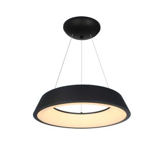 Κρεμαστό Φωτιστικό Led 48W 3000K Μαύρο Φ49x120cm AlphaB2B |  Οροφής στο espiti