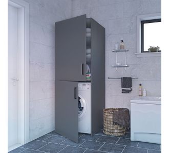 Ντουλάπα Πλυντηρίου Laundry Γραφίρης 70x68x190cm AlphaB2B |  Στήλες Μπάνιου στο espiti