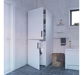 Ντουλάπα Πλυντηρίου Laundry Λευκό 70x68x190cm AlphaB2B |  Στήλες Μπάνιου στο espiti