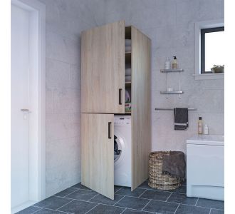 Ντουλάπα Πλυντηρίου Laundry Σονόμα 70x68x190cm AlphaB2B |  Στήλες Μπάνιου στο espiti