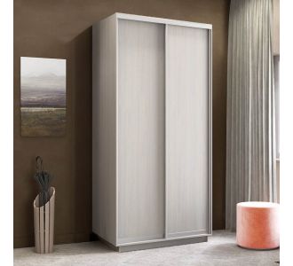 Ντουλάπα Diamont Λευκό 120x60x220cm AlphaB2B |  Ντουλάπες ρούχων στο espiti