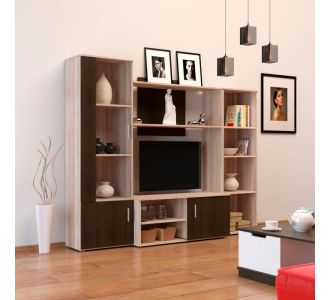 Σύνθεση Τηλεόρασης Tigra 215x51.5x177cm Σονόμα-Wenge AlphaB2B |  Έπιπλα τηλεόρασης στο espiti