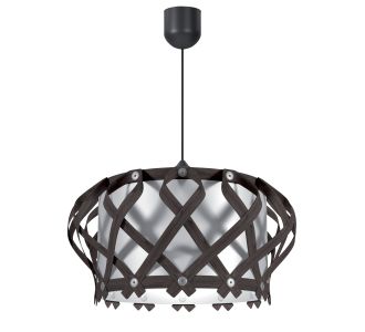 Φωτιστικό Κρεμαστό Venice Μονόφωτο Καφέ Σκούρο (PP-PVC) Ε27 42x42x80cm AlphaB2B |  Οροφής στο espiti