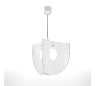 Φωτιστικό Κρεμαστό Chios Μονόφωτο Λευκό (PP-PVC) Ε27 58x58x80cm AlphaB2B |  Οροφής στο espiti