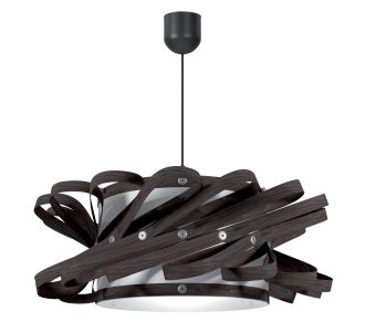 Φωτιστικό Κρεμαστό Majorka Μονόφωτο Καφέ Σκούρο (PP-PVC) Ε27 58x58x80cm AlphaB2B |  Οροφής στο espiti