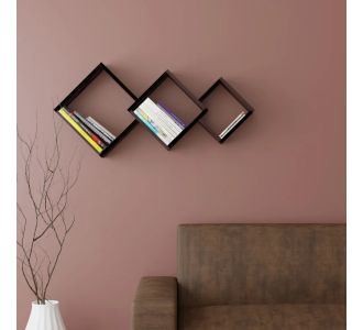Ραφιέρα SUNY 105x15x50cm Wenge AlphaB2B |  Παιδικά έπιπλα στο espiti