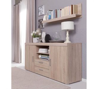 Σετ μπουφέ με ράφι 164x45x80εκ Sonoma AlphaB2B |  Μπουφέδες στο espiti