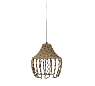 Φωτιστικό Κρεμαστό Μονόφωτο Μεταλλικό Μαύρο-Φυσικό Ε27 Φ26x100cm AlphaB2B |  Οροφής στο espiti