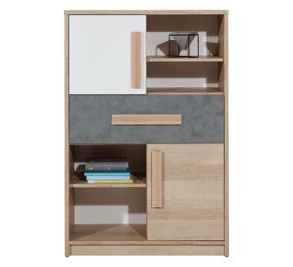 Συρταριέρα Aygo Σονόμα Λευκό 83.1x39.5x124.2cm AlphaB2B |  Συρταριέρες -Κονσόλες στο espiti