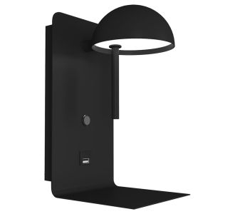 Φωτιστικό Τοίχου Led 3W 3000K Μαύρο 12x16.5x22.5cm AlphaB2B |  Απλίκες στο espiti