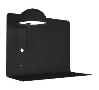 Φωτιστικό Τοίχου Led 3W 3000K Μαύρο 30x16.5x22.5cm AlphaB2B |  Απλίκες στο espiti