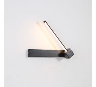 Φωτιστικό Τοίχου Led 6W 3000K Μαύρο 30x9x5cm AlphaB2B |  Απλίκες στο espiti