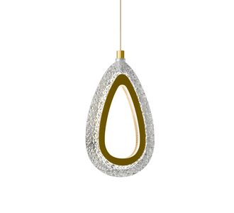 Φωτιστικό Κρεμαστό Led 12W 4000K Χρυσό 13x4x120cm AlphaB2B |  Οροφής στο espiti