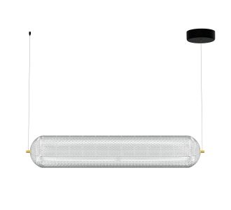 Φωτιστικό Κρεμαστό Ράγα Led 80W 4000K Χρυσό 80x15x120cm AlphaB2B |  Οροφής στο espiti