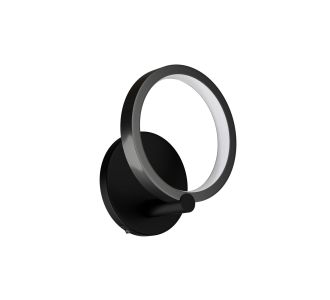 Φωτιστικό Τοίχου Led 9W 4000K Μαύρο 15x10x17cm AlphaB2B |  Απλίκες στο espiti