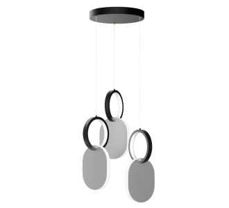 Φωτιστικό Κρεμαστό Symmetric 1G Led 45W Νίκελ Ματ Φ25x120cm AlphaB2B |  Οροφής στο espiti