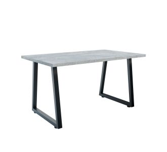 Τραπέζι Atlanta Γκρι-Μαύρο 160x80x77cm AlphaB2B |  Τραπέζια στο espiti