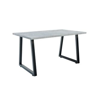 Τραπέζι Atlanta Γκρι-Μαύρο 160x80x77cm AlphaB2B |  Τραπέζια στο espiti