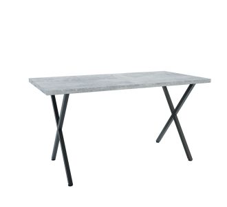 Τραπέζι Houston Γκρι-Μαύρο 160x80x77cm AlphaB2B |  Τραπέζια στο espiti