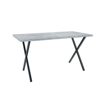 Τραπέζι Houston Γκρι-Μαύρο 160x80x77cm AlphaB2B |  Τραπέζια στο espiti
