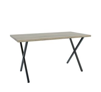 Τραπέζι Houston Σονόμα-Μαύρο 160x80x77cm AlphaB2B |  Τραπέζια στο espiti
