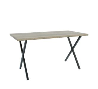Τραπέζι Houston Σονόμα-Μαύρο 160x80x77cm AlphaB2B |  Τραπέζια στο espiti