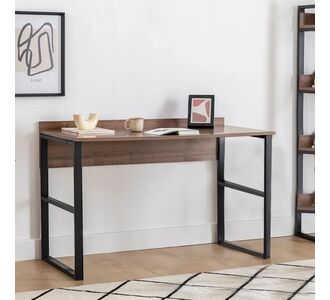 Γραφείο εργασίας Rana Megapap χρώμα καρυδί - μαύρο 120x60x78,8εκ. |  Γραφεία στο espiti