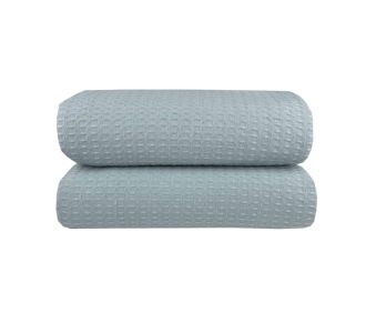 Κουβέρτα Πικέ Μονή Waffle 165χ245 Petrol Astron Italy |  Κουβέρτες Βαμβακερές Μονές στο espiti