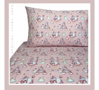 Παιδικά Σετ Σεντόνια Μονά Baby Sweet Unicorn Astron Italy |  Σεντόνια Παιδικά στο espiti