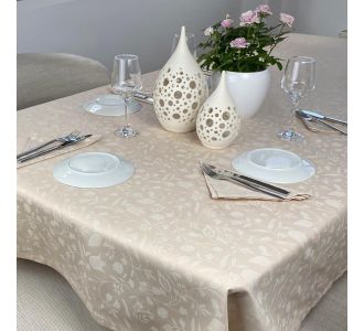 Τραπεζομάντηλο Σετ 7τεμ (140Χ180+6Πετσέτες) Beige Astron Italy |  Astron στο espiti
