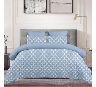 Σεντόνι Με Λάστιχο (160x200+30) Luna Blue Astron Italy |  Σεντόνια Μονά / Ημίδιπλα στο espiti