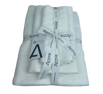 Πετσέτες σετ 3τμχ White Astron Italy |  Σετ Πετσέτες στο espiti