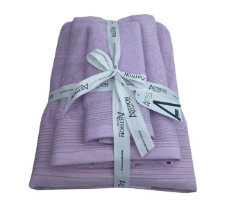 Πετσέτες σετ 3τμχ Light Lilac Astron Italy |  Σετ Πετσέτες στο espiti