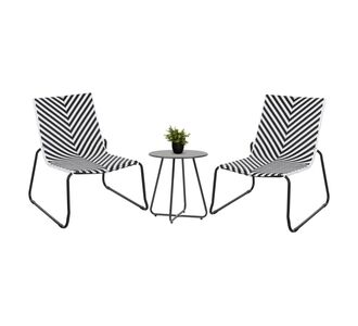 ΣΕΤ LOUNGE 3TMX ΕΞ.ΧΩΡΟΥ PONY HM21193 ΜΕΤΑΛΛΟ ΣΕ ΓΚΡΙ--ΣΥΝΘ.RATTAN ΣΕ ΛΕΥΚΟ-ΜΑΥΡΟ |  Σαλόνια κήπου στο espiti