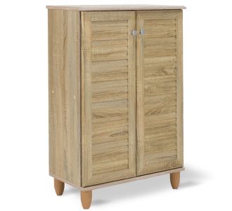 Παπουτσοθήκη-ντουλάπι SANTO pakoworld 10 ζεύγων χρώμα sonoma 60x34,5x91,5εκ |  Παπουτσοθήκες στο espiti