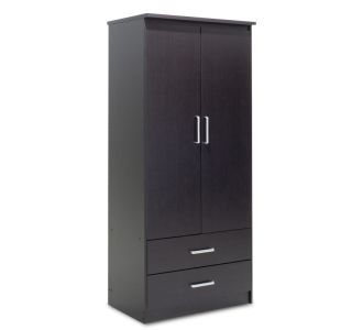 Ντουλάπα ρούχων δίφυλλη OLYMPUS pakoworld χρώμα wenge 81x57x183εκ |  Ντουλάπες ρούχων στο espiti