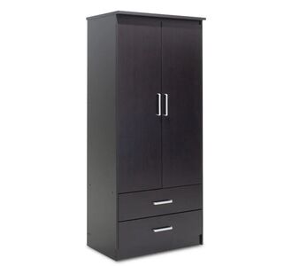 Ντουλάπα ρούχων δίφυλλη OLYMPUS pakoworld χρώμα wenge 81x57x183εκ |  Ντουλάπες ρούχων στο espiti