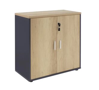 Ντουλάπι γραφείου χαμηλό επαγγελματικό Lotus pakoworld χρώμα φυσικό ανθρακί 80x40x80εκ |  Βοηθητικά έπιπλα γραφείου στο espiti