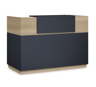 Γραφείο reception Lotus pakoworld σε χρώμα φυσικό - ανθρακί 180x70x110εκ |  Reception γραφείου στο espiti