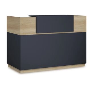 Γραφείο reception Lotus pakoworld σε χρώμα φυσικό - ανθρακί 180x70x110εκ |  Reception γραφείου στο espiti