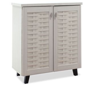 Παπουτσοθήκη-ντουλάπι MANTAM pakoworld 12 ζεύγων χρώμα λευκό-γκρι 78x40x92εκ |  Παπουτσοθήκες στο espiti