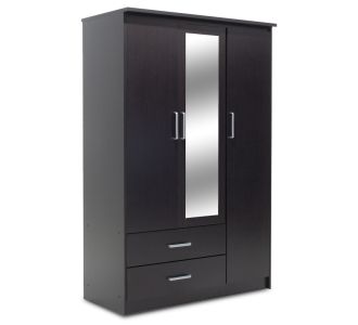 Ντουλάπα ρούχων τρίφυλλη OLYMPUS pakoworld χρώμα wenge 120x57x183εκ |  Ντουλάπες ρούχων στο espiti
