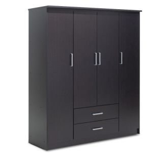 Ντουλάπα ρούχων τετράφυλλη OLYMPUS pakoworld χρώμα wenge 159x57x183εκ |  Ντουλάπες ρούχων στο espiti