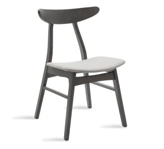 Καρέκλα Orlean pakoworld γκρι ύφασμα-rubberwood ανθρακί πόδι |  Καρέκλες στο espiti