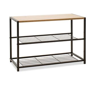 Παπουτσοθήκη Ramon pakoworld 6 ζευγών φυσικό-μαύρο 63x30x43εκ |  Παπουτσοθήκες στο espiti