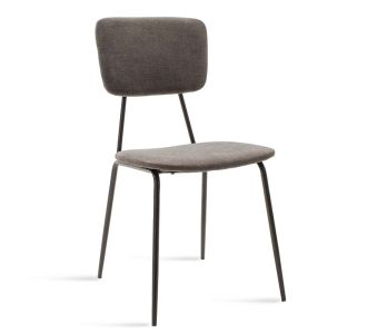 Καρέκλα Tania pakoworld ύφασμα ανθρακί antique-μαύρο πόδι |  Καρέκλες στο espiti