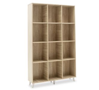 Βιβλιοθήκη FIRENZE pakoworld χρώμα sonoma 107x28,6x178εκ |  Βιβλιοθήκες στο espiti